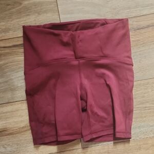 Women's Maroon Bike Shorts